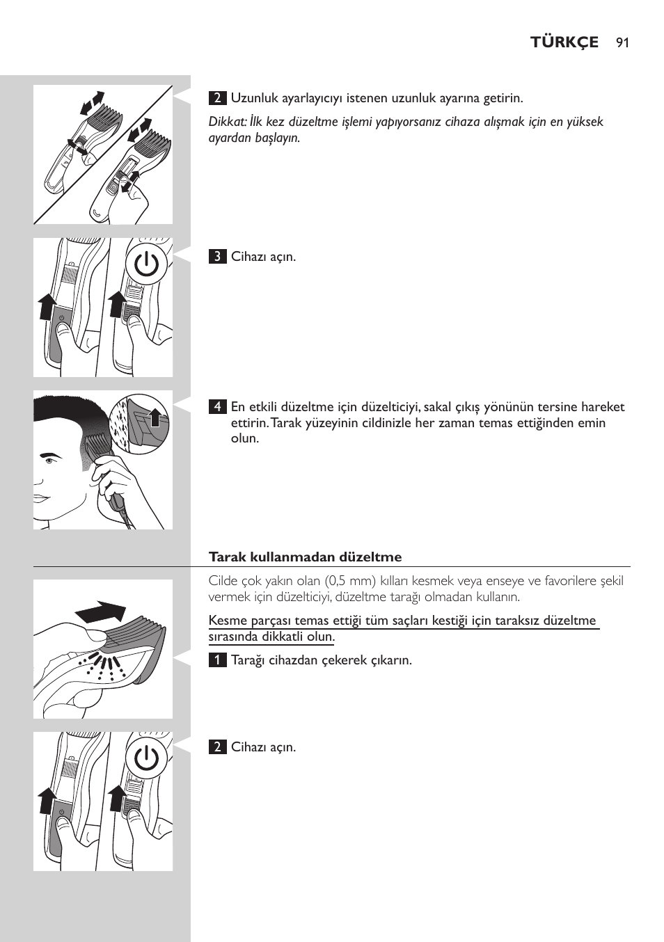 Philips HAIRCLIPPER Series 3000 Tondeuse à cheveux User Manual | Page 91 / 98