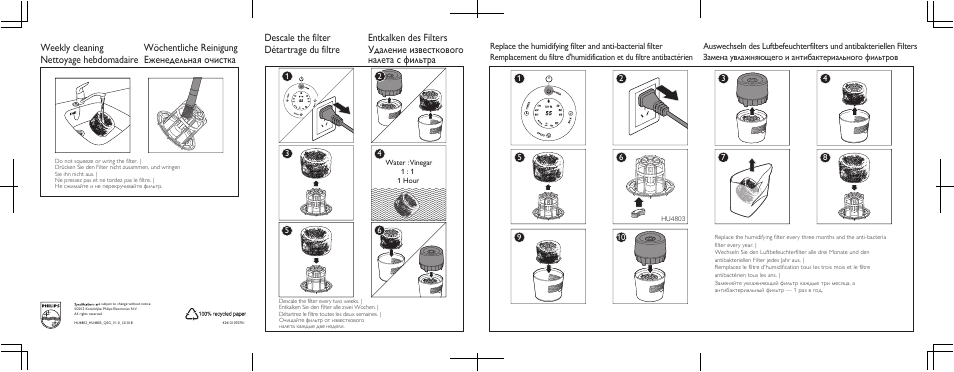 Philips Humidificateur d'air User Manual | Page 2 / 2