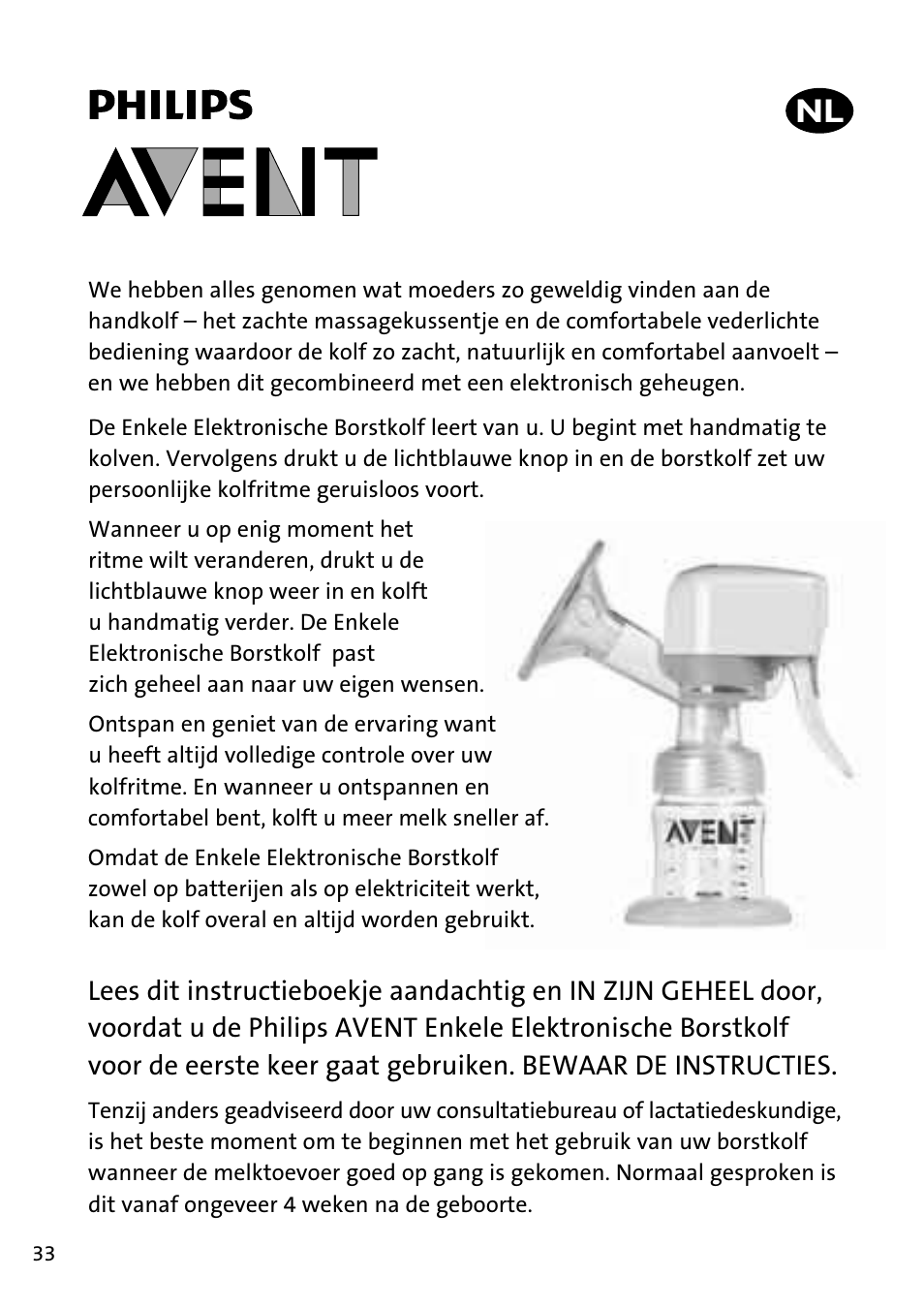 Philips AVENT Tire-lait électronique User Manual | Page 30 / 54