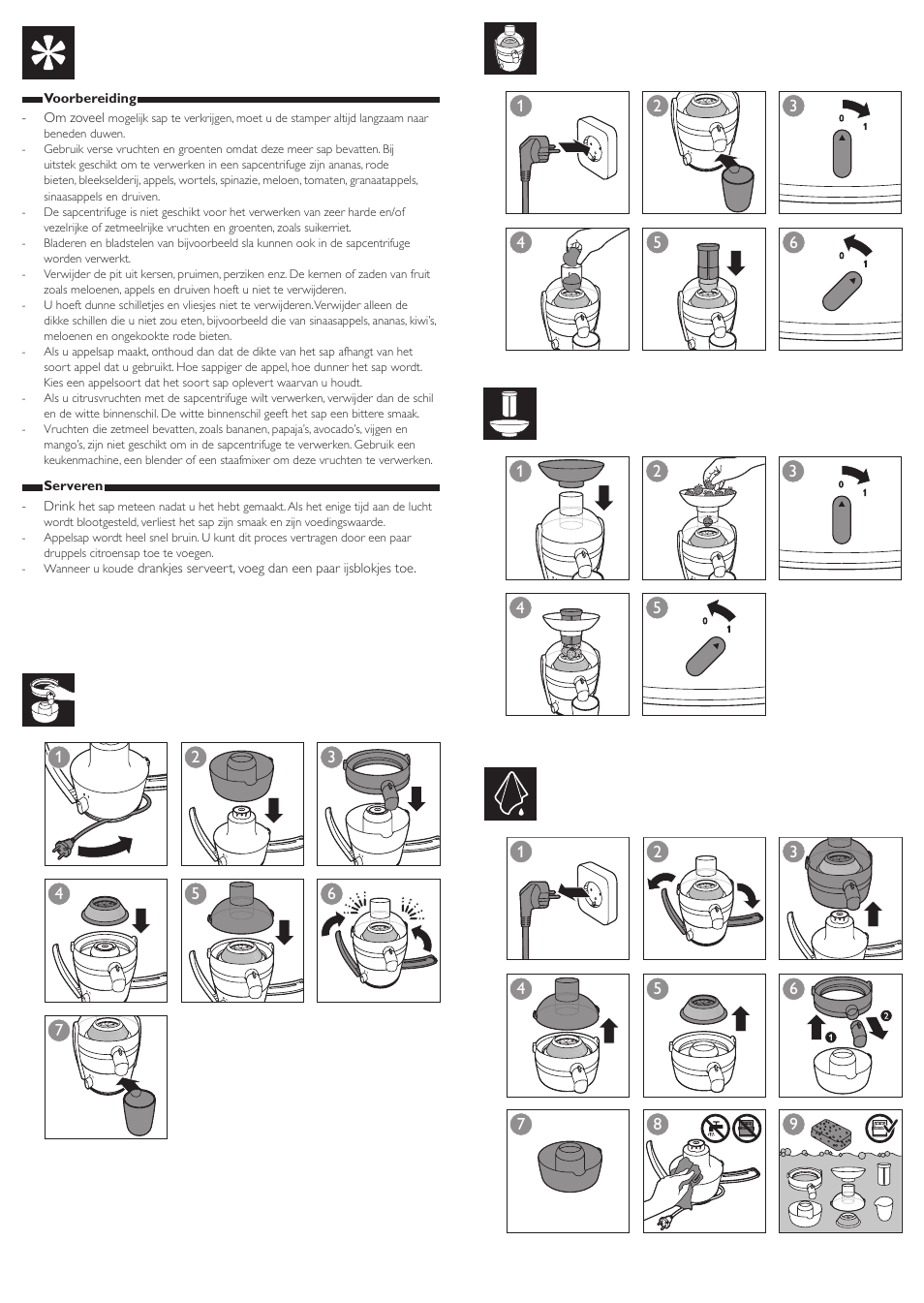 Philips Viva Collection Centrifugeuse User Manual | Page 12 / 13