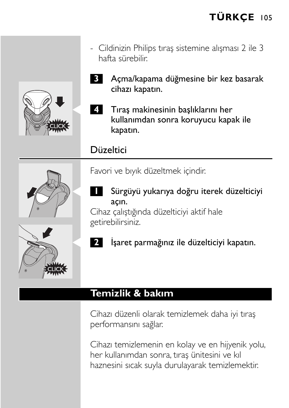 Philips Rasoir électrique User Manual | Page 103 / 112