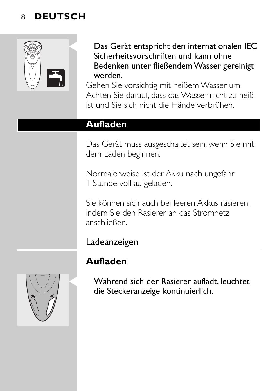 Philips Rasoir électrique User Manual | Page 16 / 112