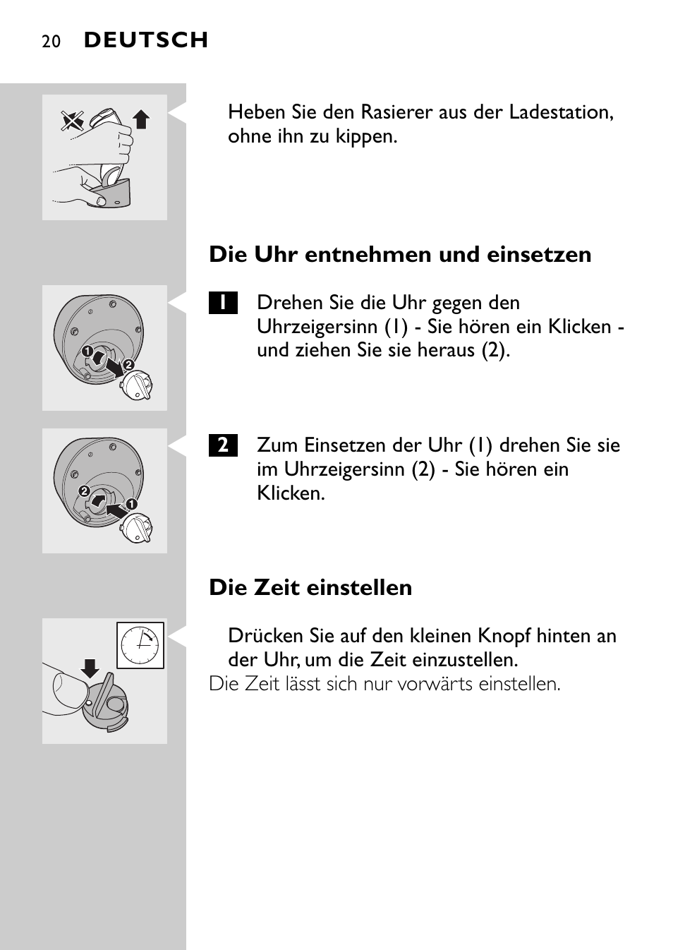 Philips Rasoir électrique User Manual | Page 18 / 112