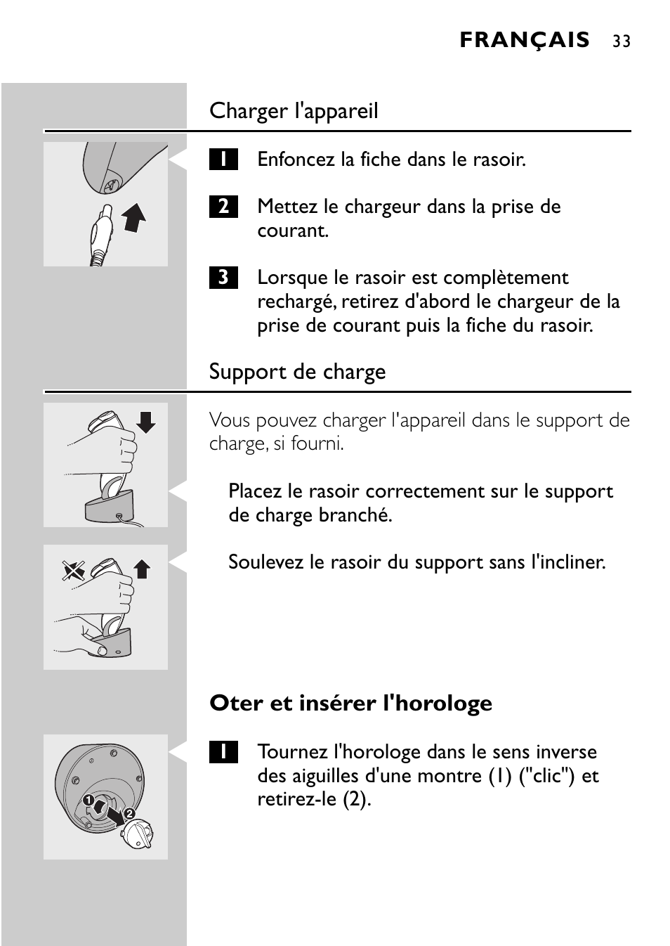 Philips Rasoir électrique User Manual | Page 31 / 112