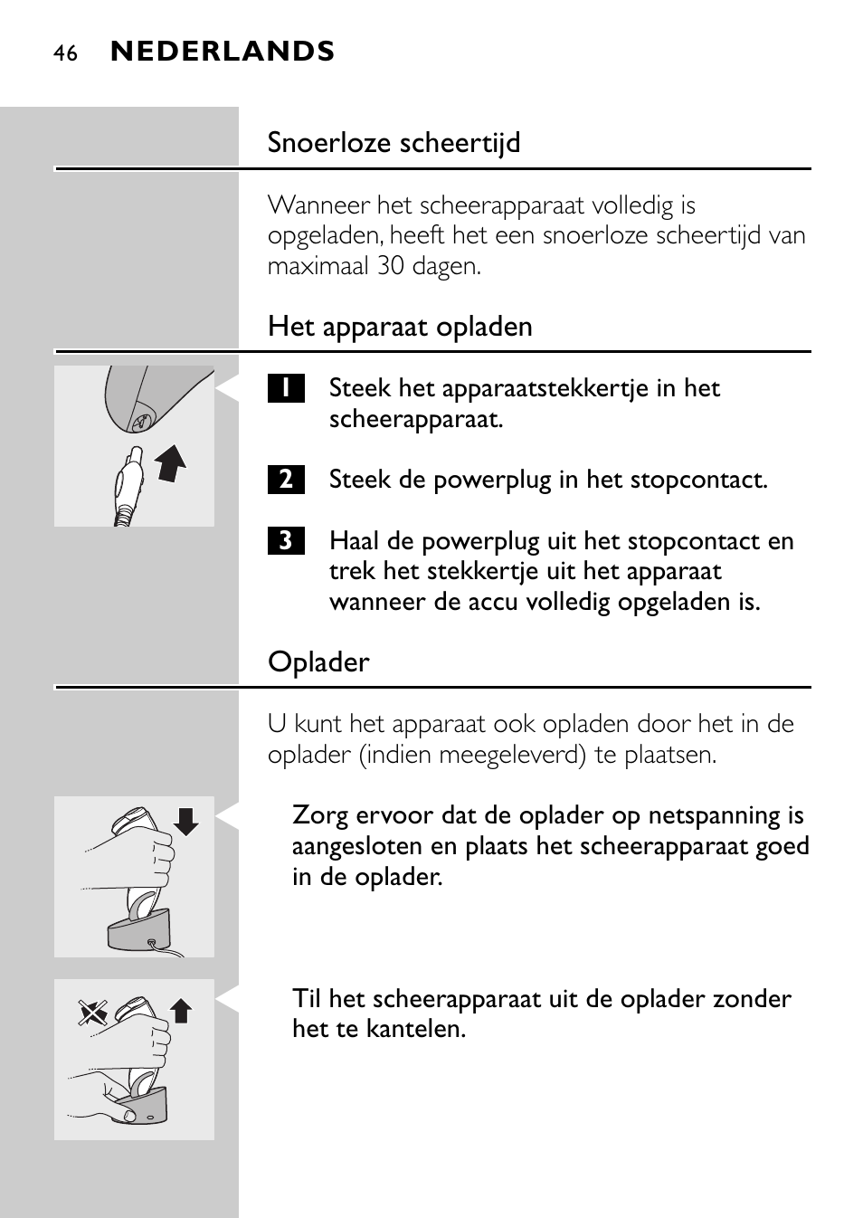 Philips Rasoir électrique User Manual | Page 44 / 112