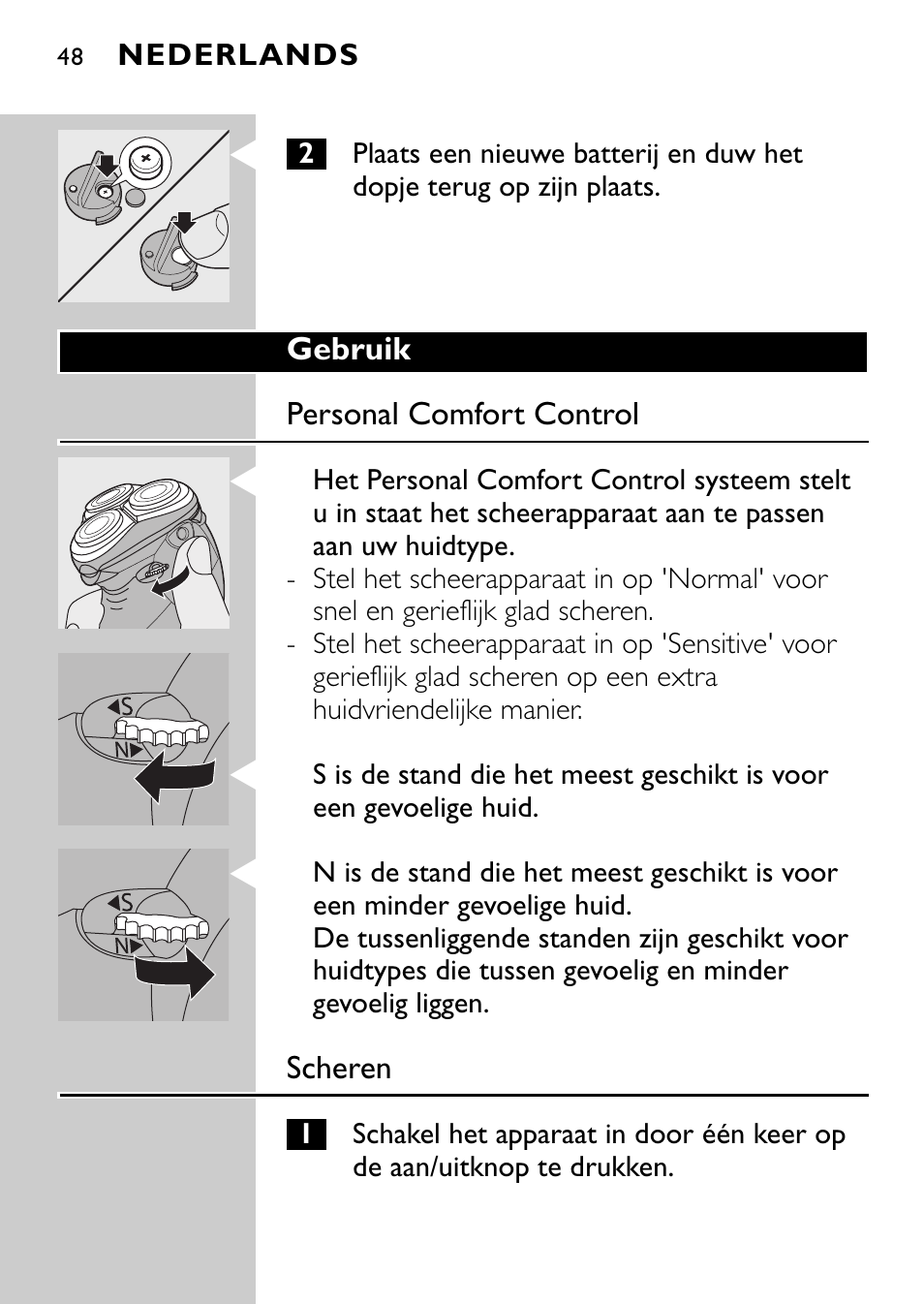 Philips Rasoir électrique User Manual | Page 46 / 112