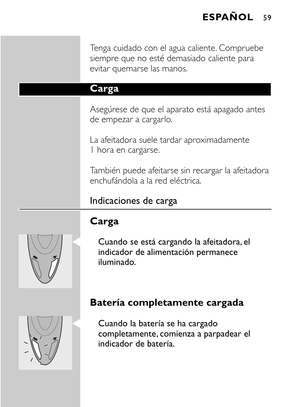 Philips Rasoir électrique User Manual | Page 57 / 112