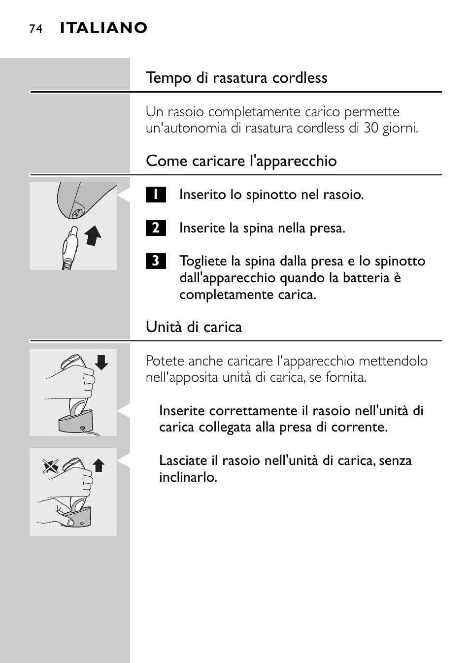 Philips Rasoir électrique User Manual | Page 72 / 112