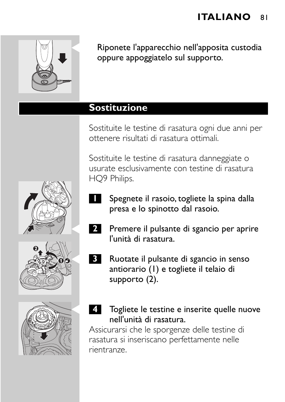 Philips Rasoir électrique User Manual | Page 79 / 112