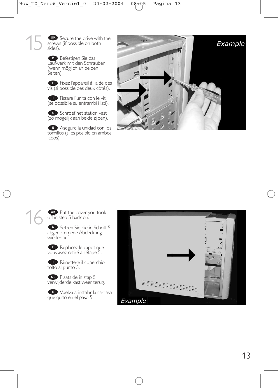 Philips Lecteur interne User Manual | Page 13 / 64