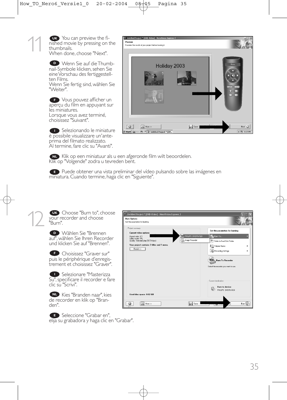 Philips Lecteur interne User Manual | Page 35 / 64