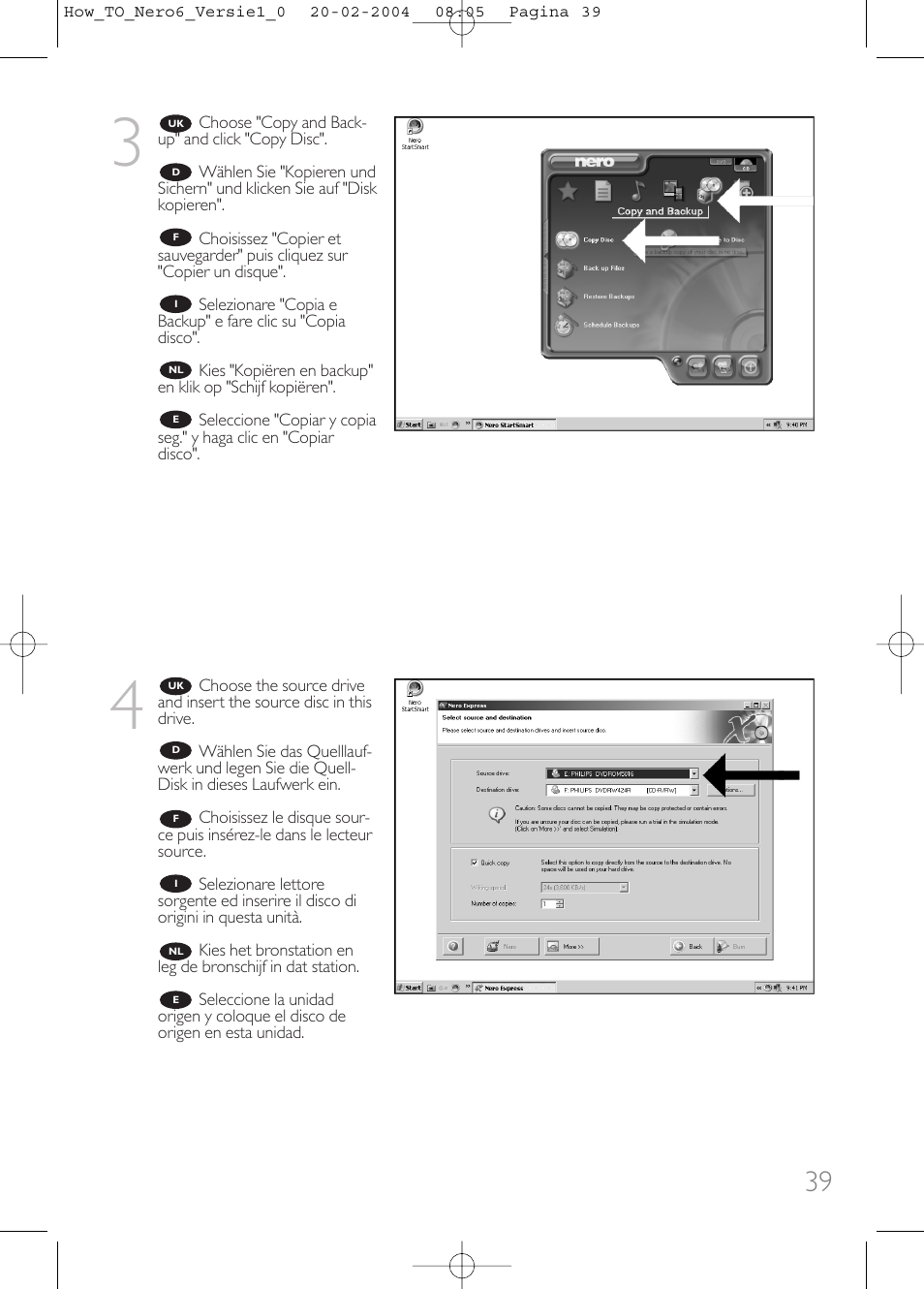 Philips Lecteur interne User Manual | Page 39 / 64