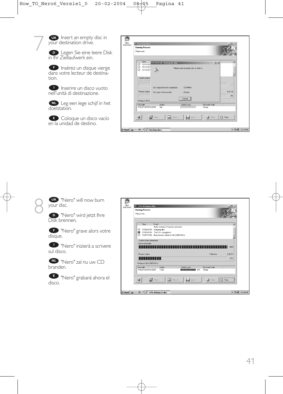 Philips Lecteur interne User Manual | Page 41 / 64