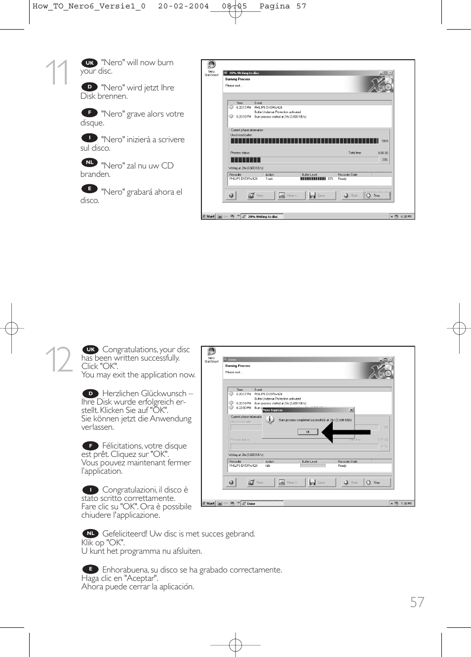 Philips Lecteur interne User Manual | Page 57 / 64