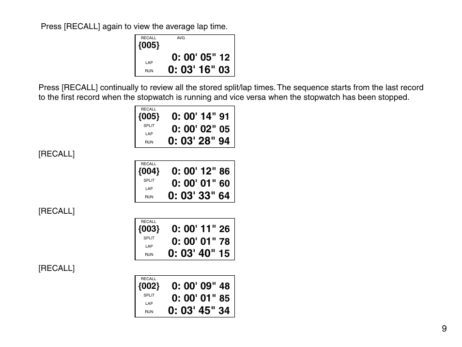Accusplit AE790M500 User Manual | Page 11 / 21