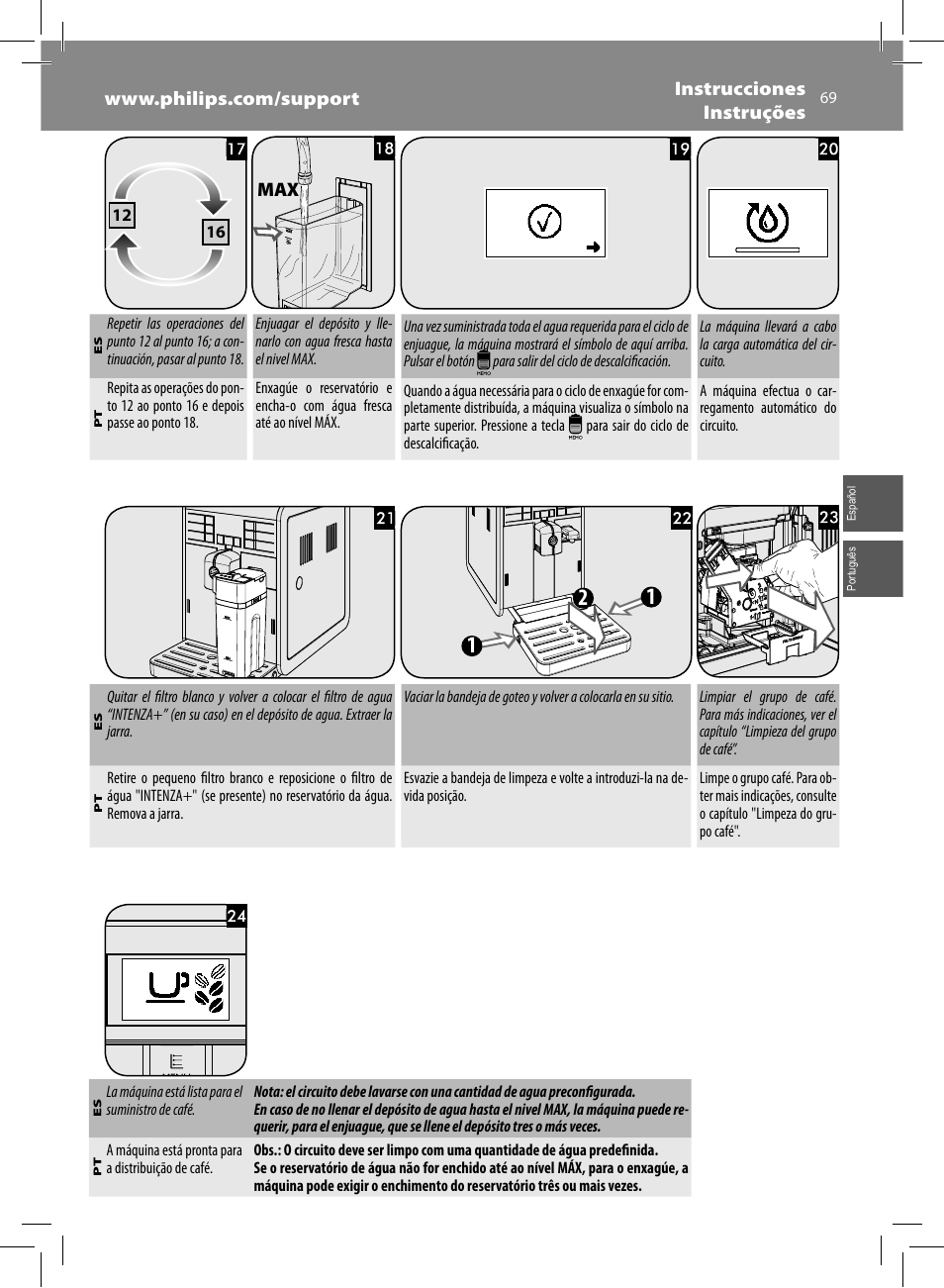 Philips Saeco Moltio Machine espresso Super Automatique User Manual | Page 69 / 80