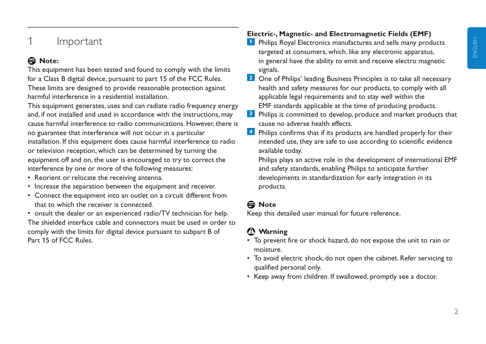 Elite edition, Click here, 1important | Philips Clé USB User Manual | Page 2 / 98
