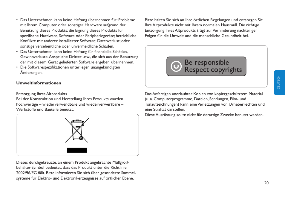 Philips Clé USB User Manual | Page 20 / 98