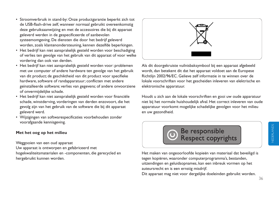 Philips Clé USB User Manual | Page 36 / 98