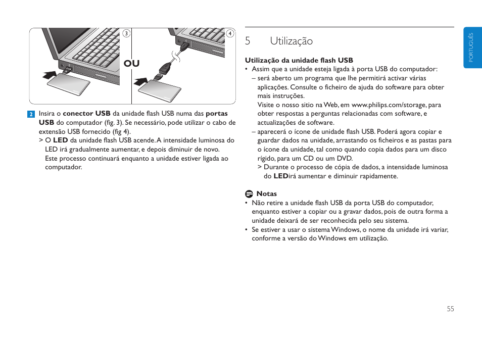 5utilização | Philips Clé USB User Manual | Page 55 / 98