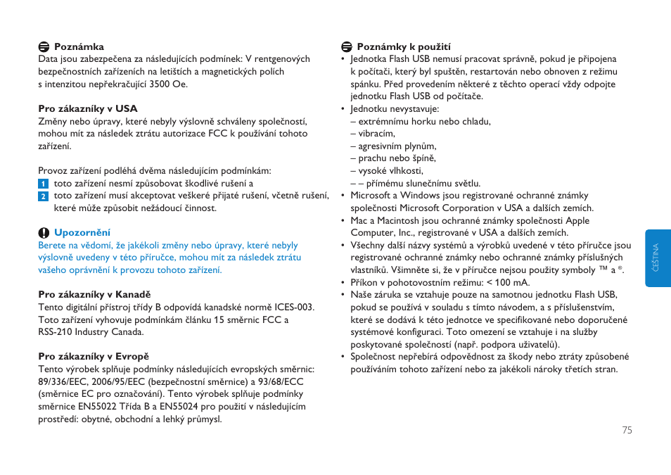 Philips Clé USB User Manual | Page 75 / 98