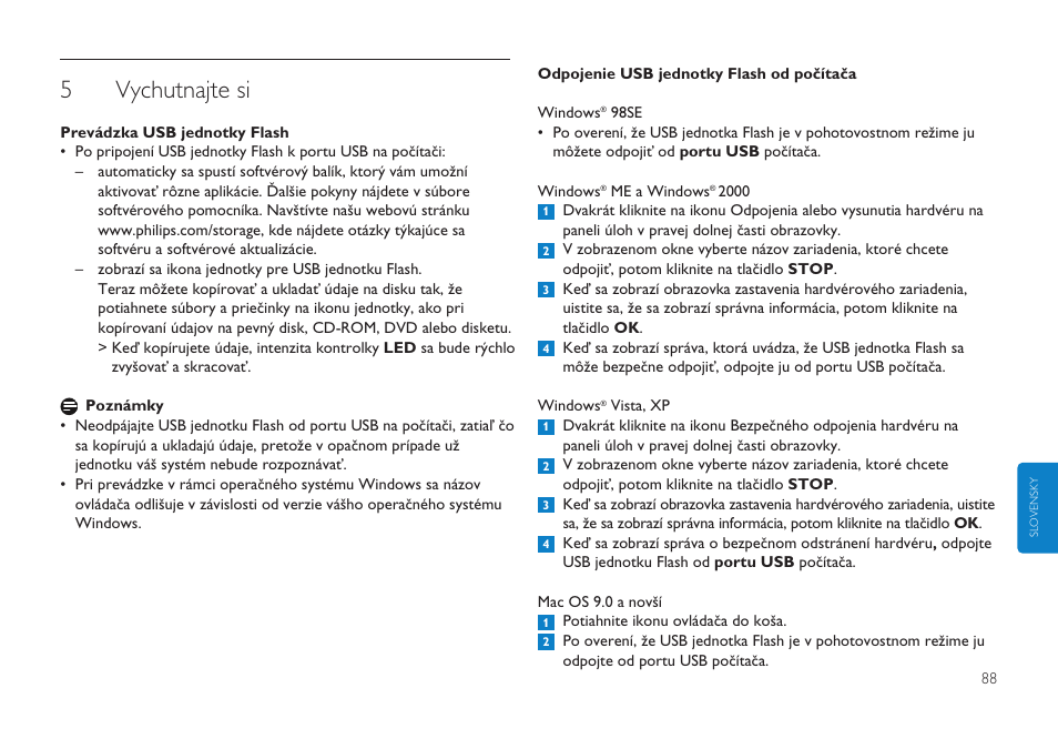 5vychutnajte si | Philips Clé USB User Manual | Page 88 / 98