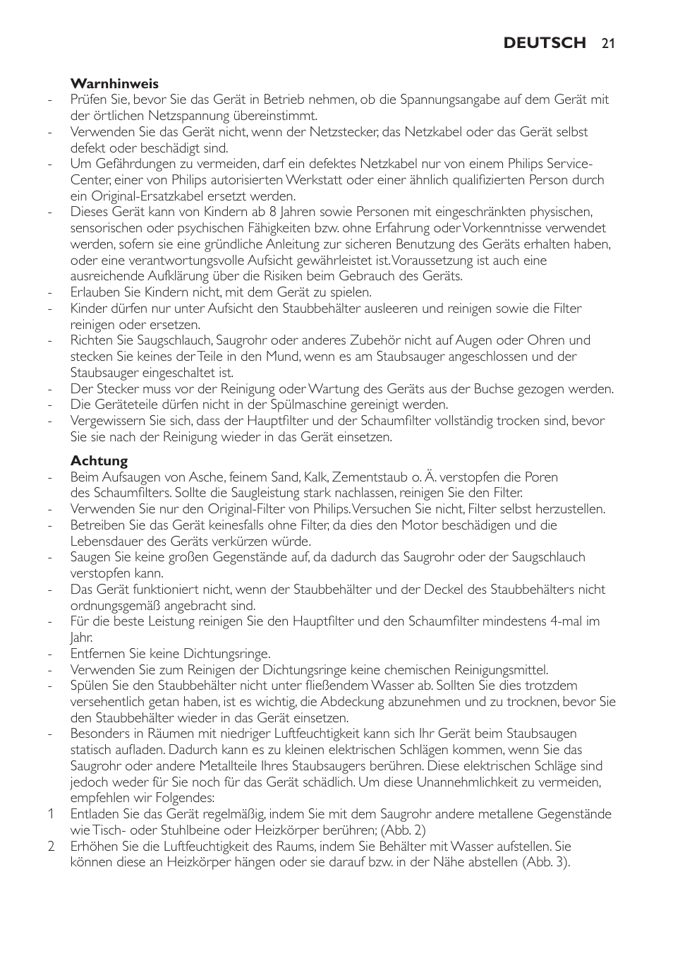 Philips PowerPro Aspirateur sans sac User Manual | Page 21 / 104