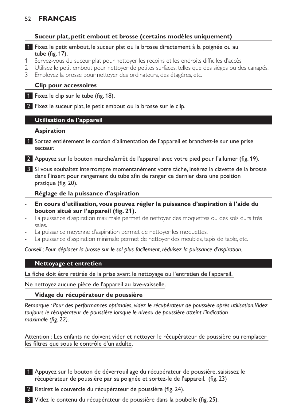 Philips PowerPro Aspirateur sans sac User Manual | Page 52 / 104