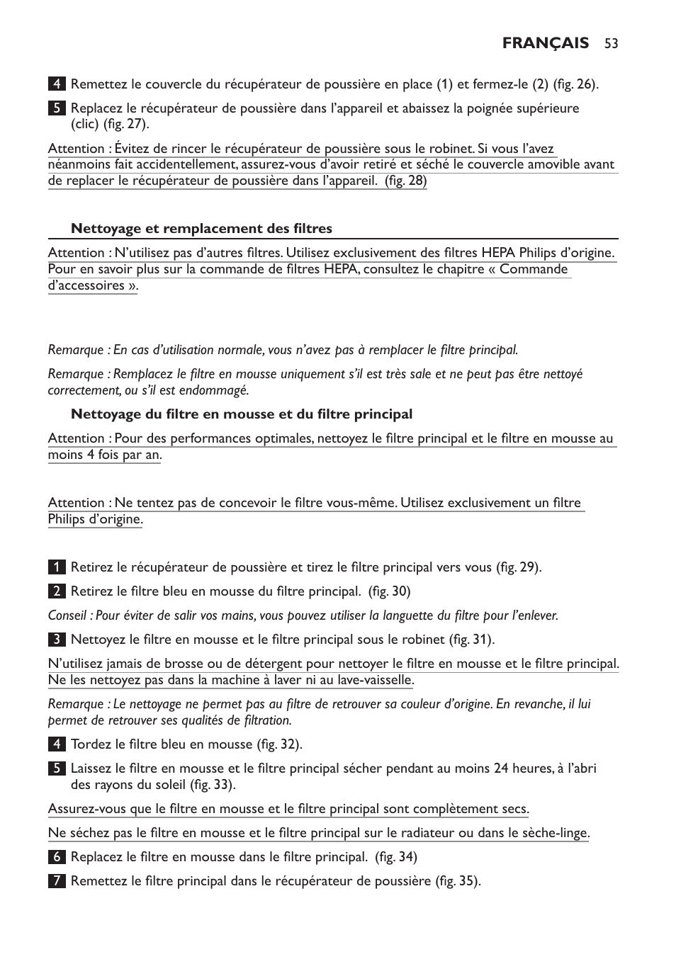 Philips PowerPro Aspirateur sans sac User Manual | Page 53 / 104