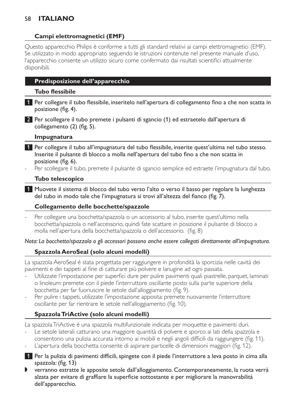 Philips PowerPro Aspirateur sans sac User Manual | Page 58 / 104