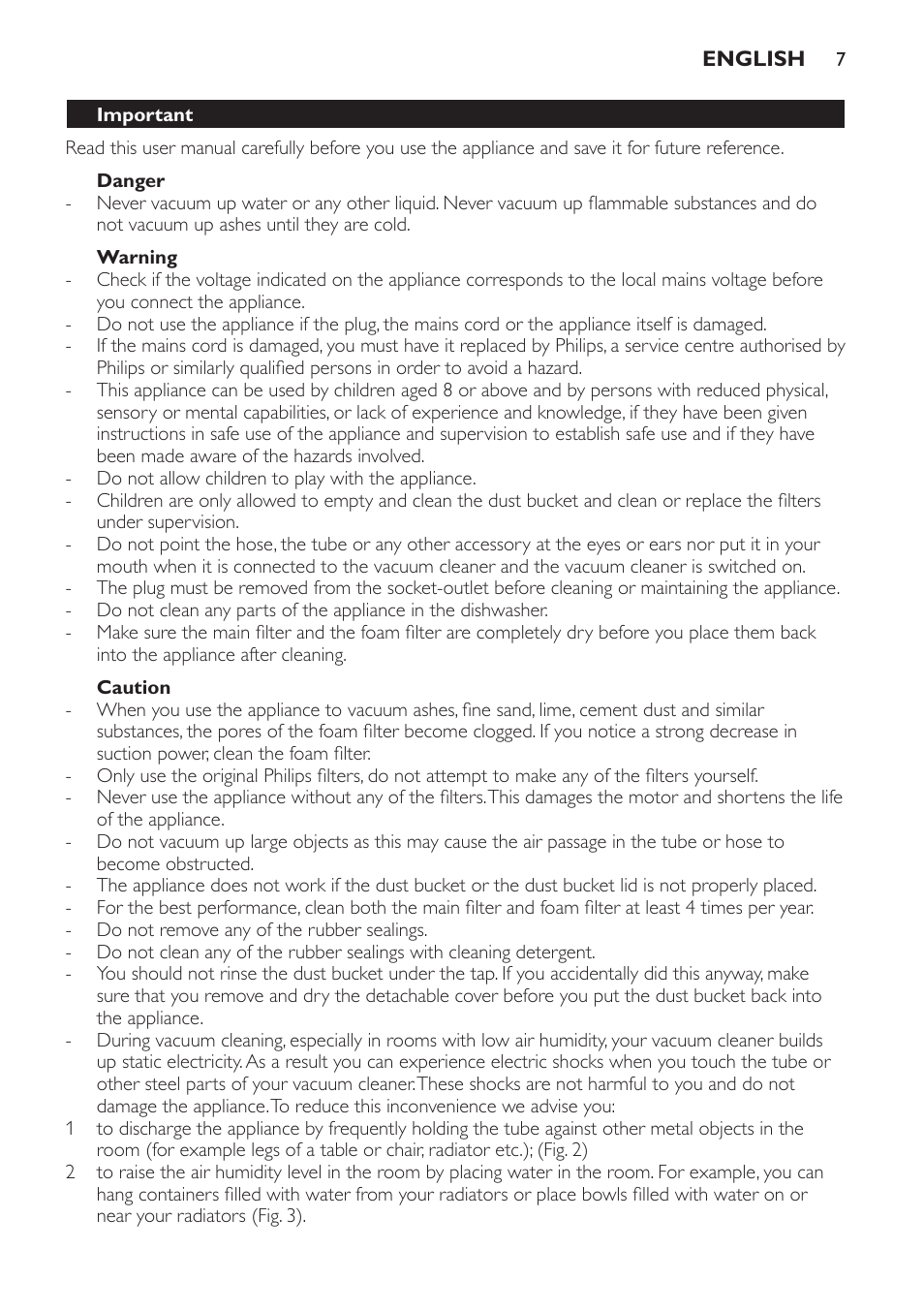 Philips PowerPro Aspirateur sans sac User Manual | Page 7 / 104