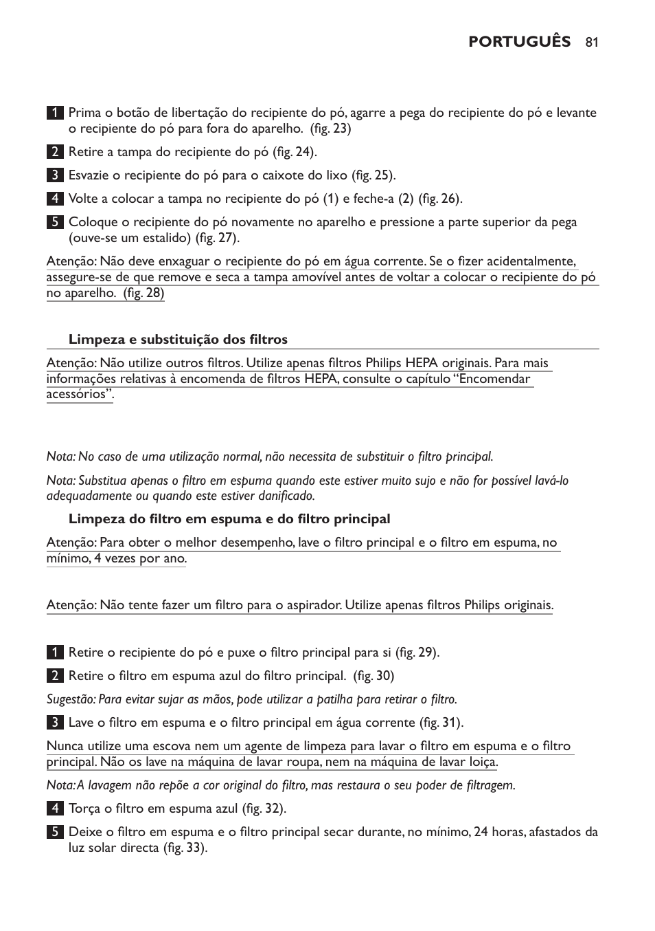 Philips PowerPro Aspirateur sans sac User Manual | Page 81 / 104