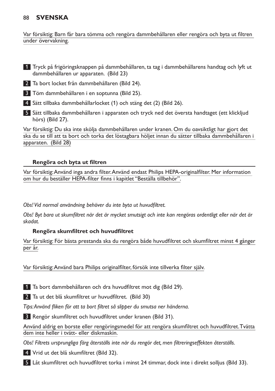 Philips PowerPro Aspirateur sans sac User Manual | Page 88 / 104