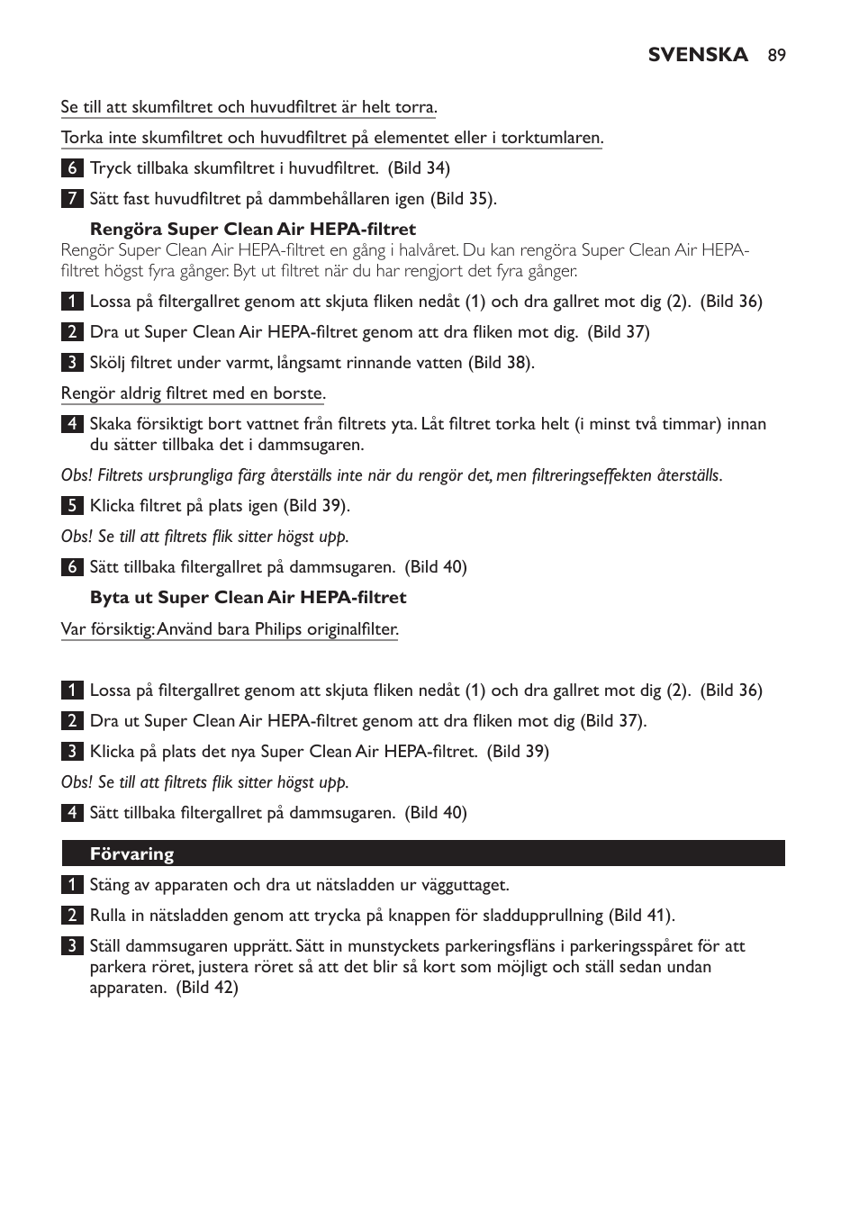 Philips PowerPro Aspirateur sans sac User Manual | Page 89 / 104