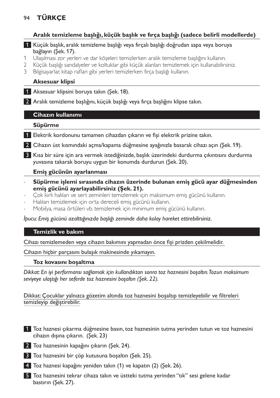 Philips PowerPro Aspirateur sans sac User Manual | Page 94 / 104