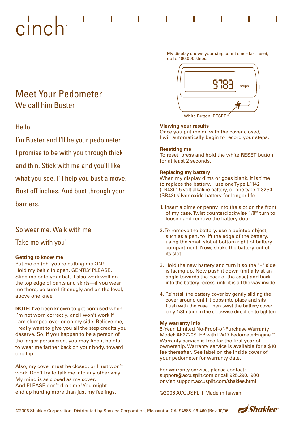 Accusplit AE2720STEP User Manual | 1 page