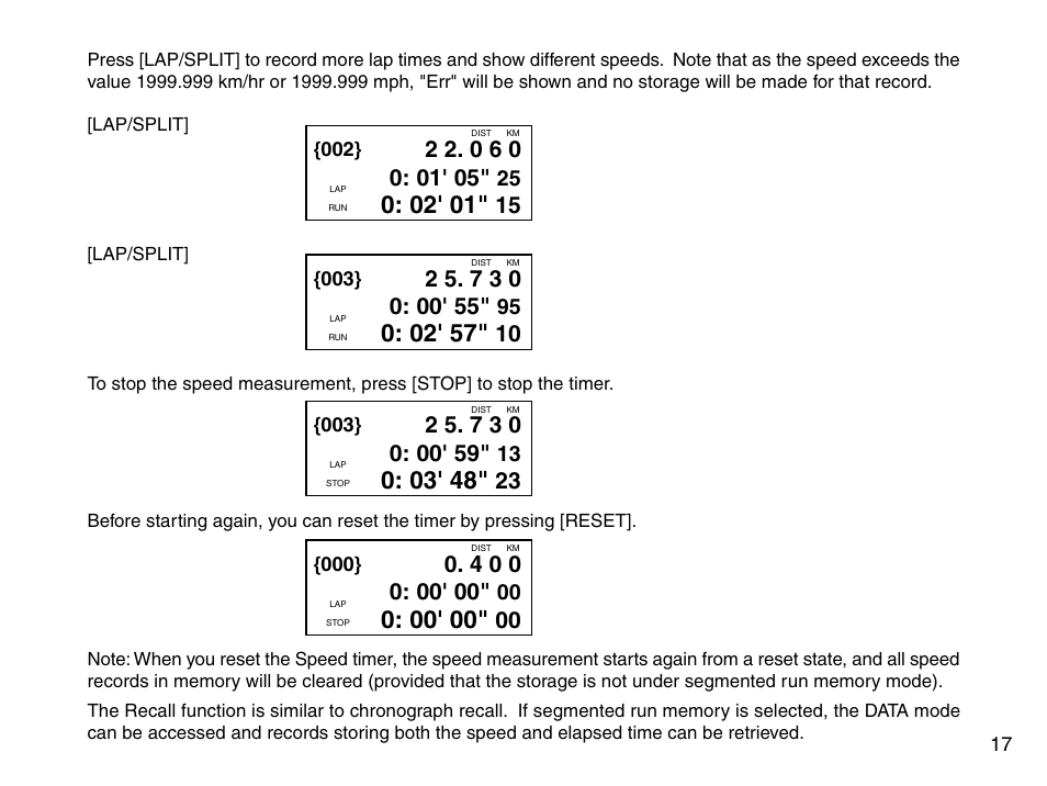 Accusplit AE790M User Manual | Page 19 / 21