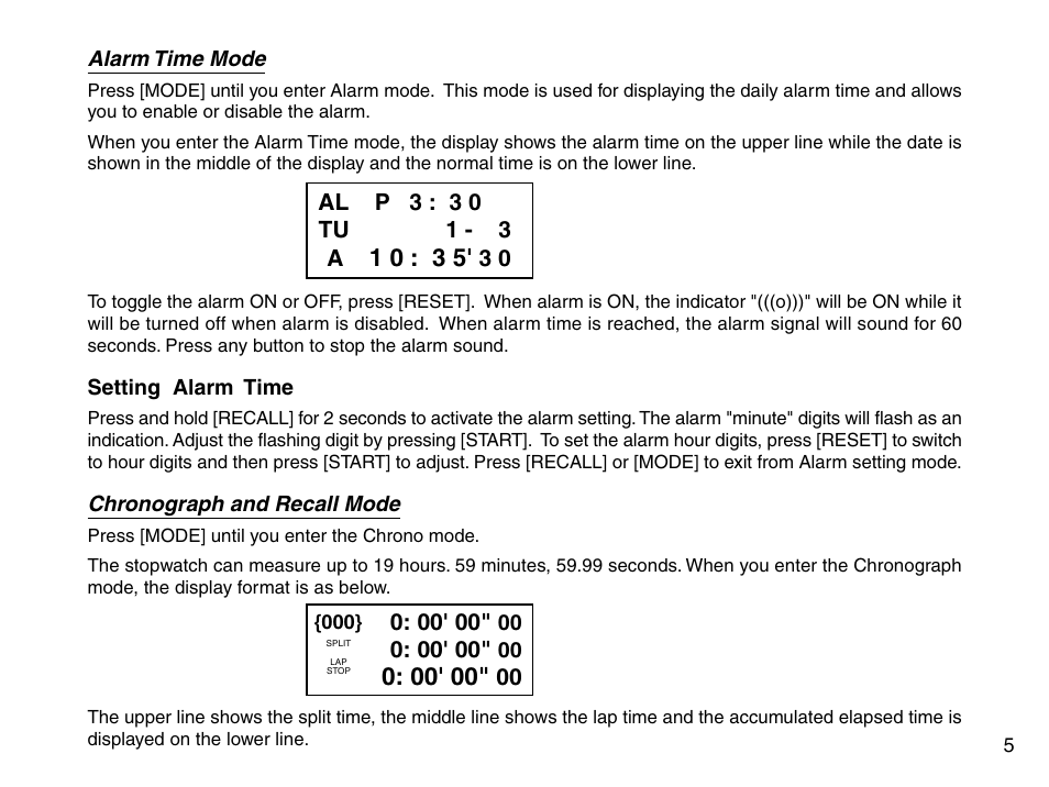 Accusplit AE790M User Manual | Page 7 / 21