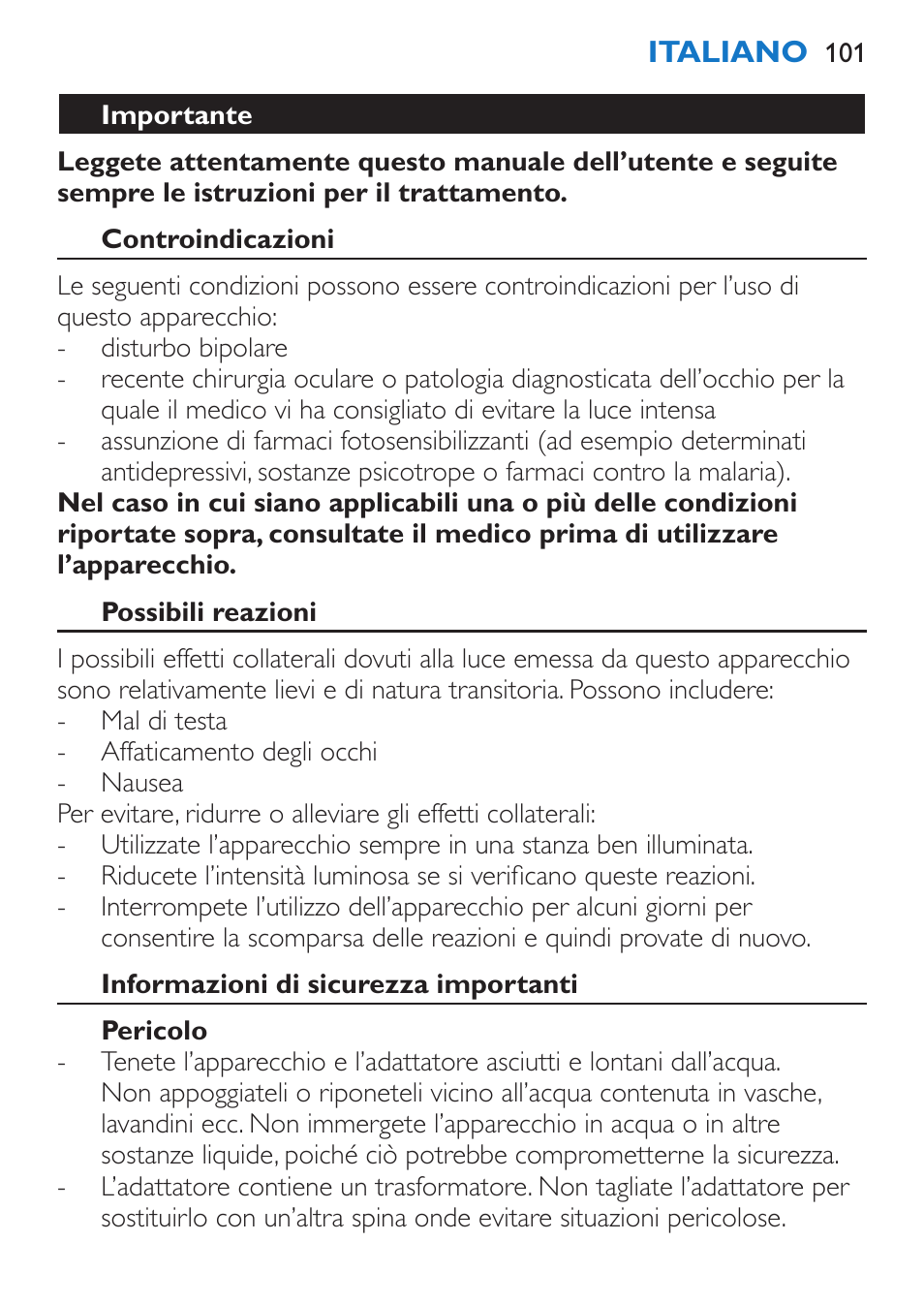 Philips EnergyUp Lampe Energylight User Manual | Page 101 / 176