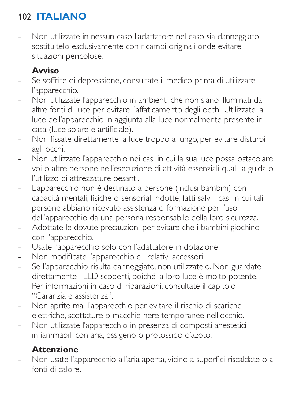 Philips EnergyUp Lampe Energylight User Manual | Page 102 / 176