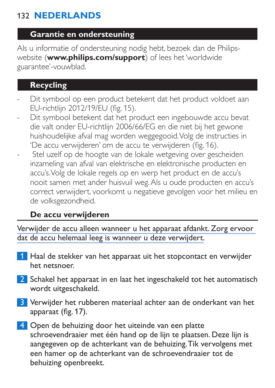 Philips EnergyUp Lampe Energylight User Manual | Page 132 / 176