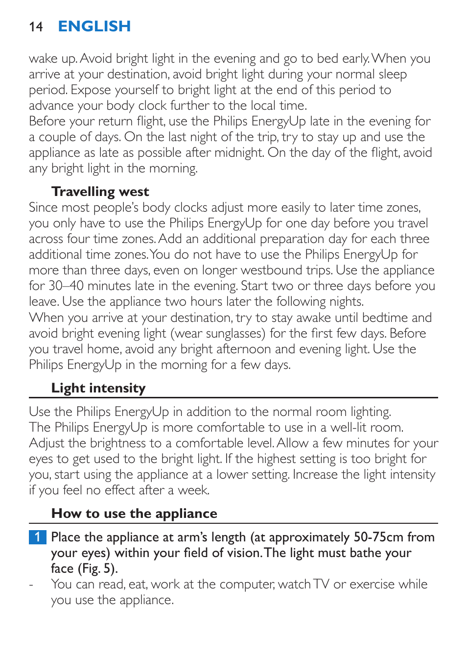 Philips EnergyUp Lampe Energylight User Manual | Page 14 / 176