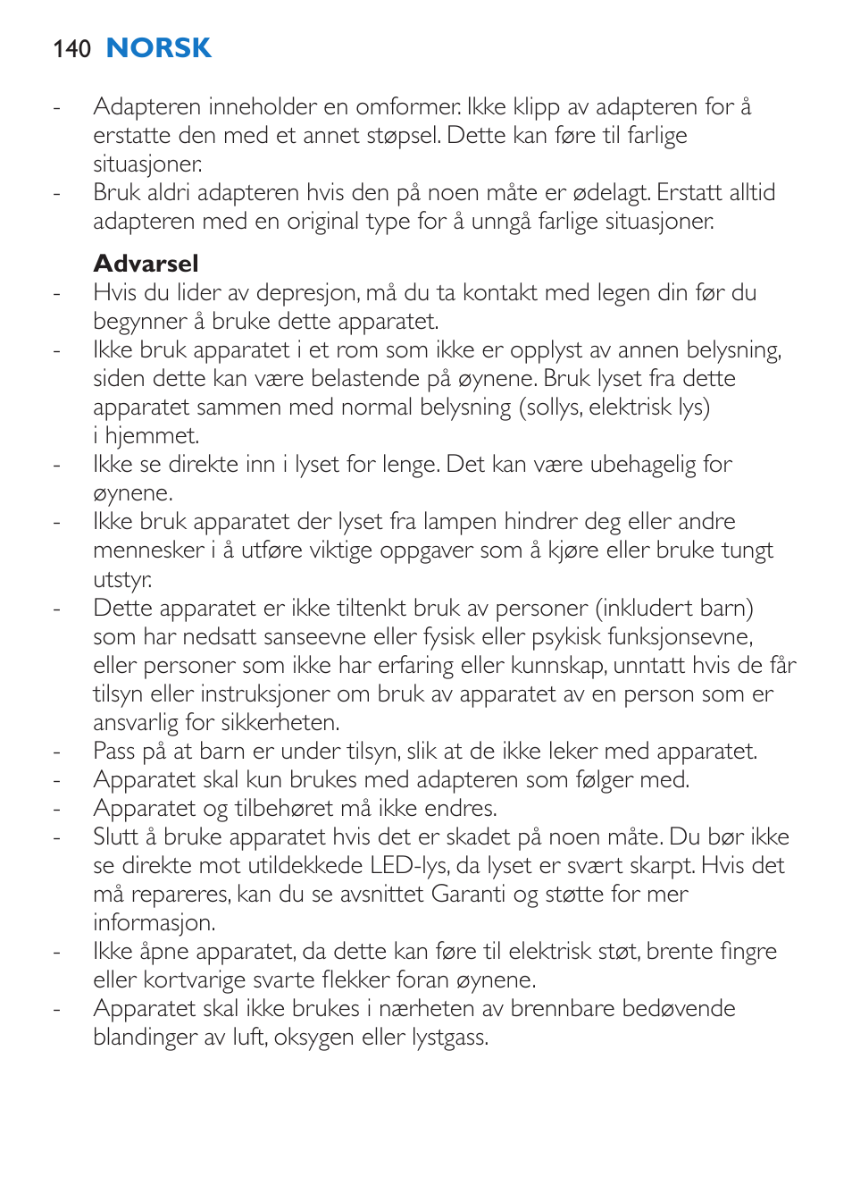 Philips EnergyUp Lampe Energylight User Manual | Page 140 / 176