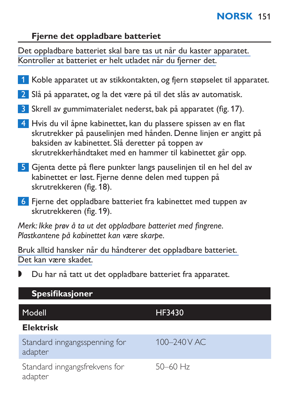 Philips EnergyUp Lampe Energylight User Manual | Page 151 / 176