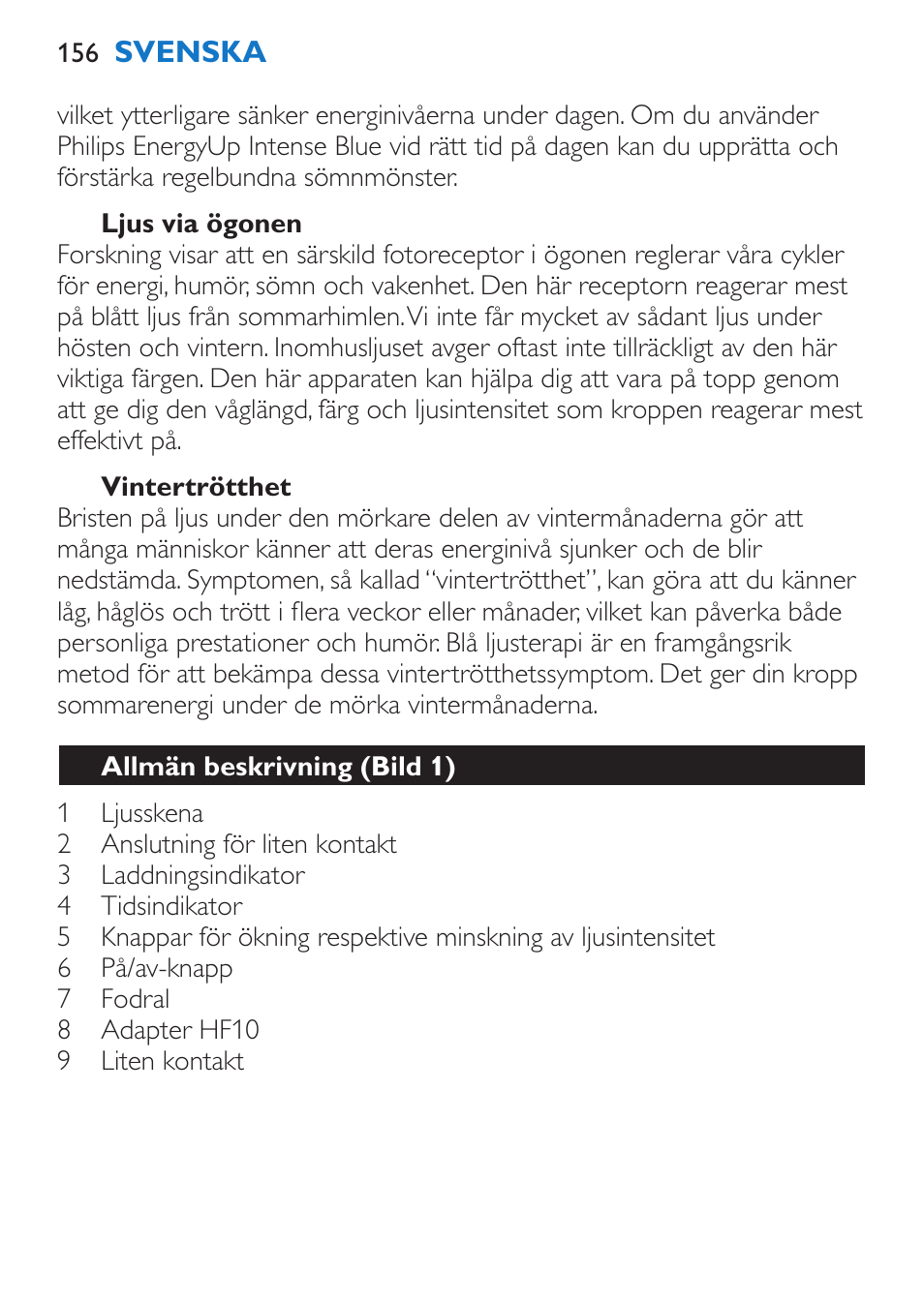 Philips EnergyUp Lampe Energylight User Manual | Page 156 / 176