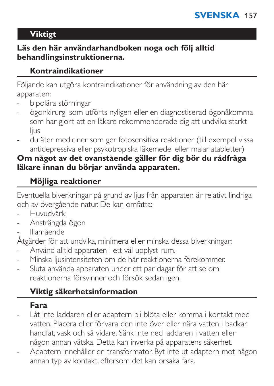 Philips EnergyUp Lampe Energylight User Manual | Page 157 / 176