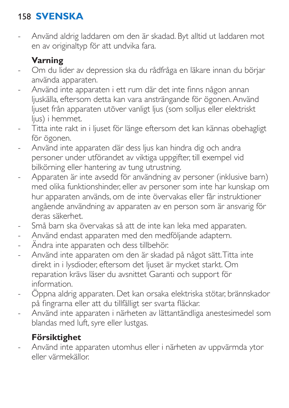 Philips EnergyUp Lampe Energylight User Manual | Page 158 / 176