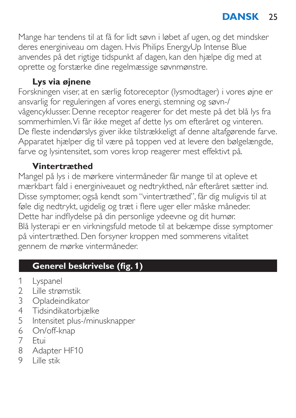 Philips EnergyUp Lampe Energylight User Manual | Page 25 / 176