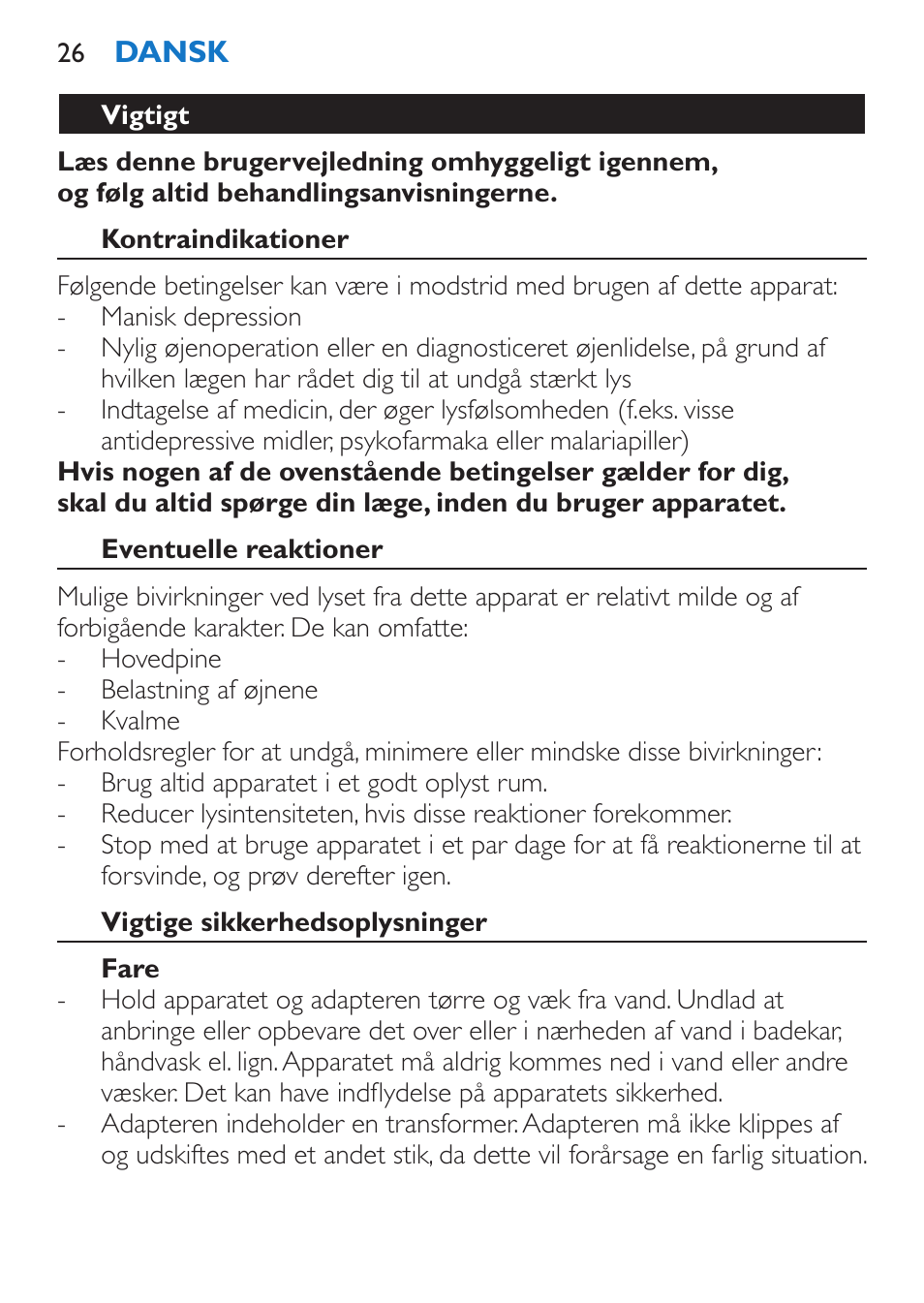 Philips EnergyUp Lampe Energylight User Manual | Page 26 / 176