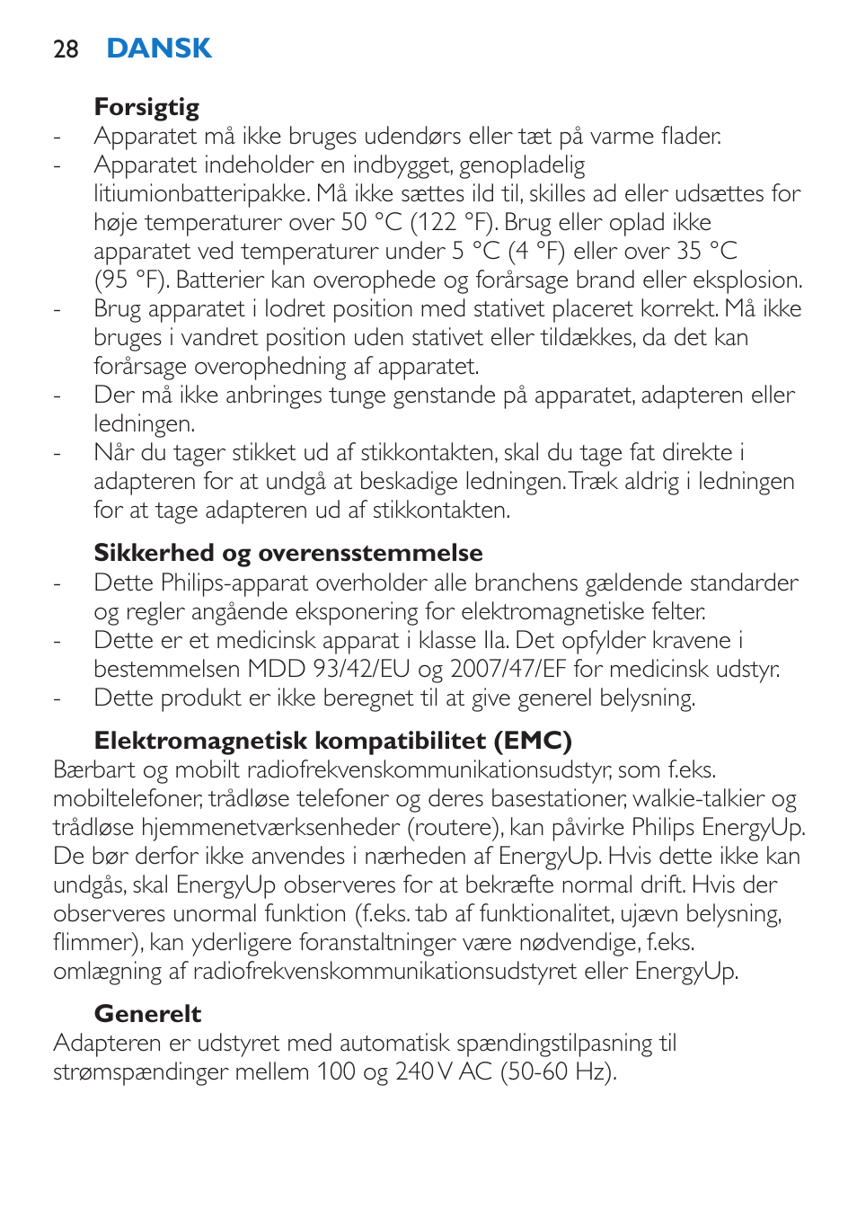 Philips EnergyUp Lampe Energylight User Manual | Page 28 / 176